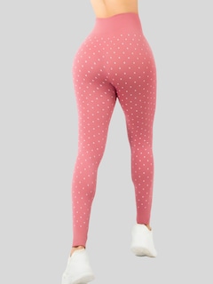 Foto 5 | Mallas Deportivas Leggins Gym Interior Térmico Lic-0199 Rosa Mujer Mallone