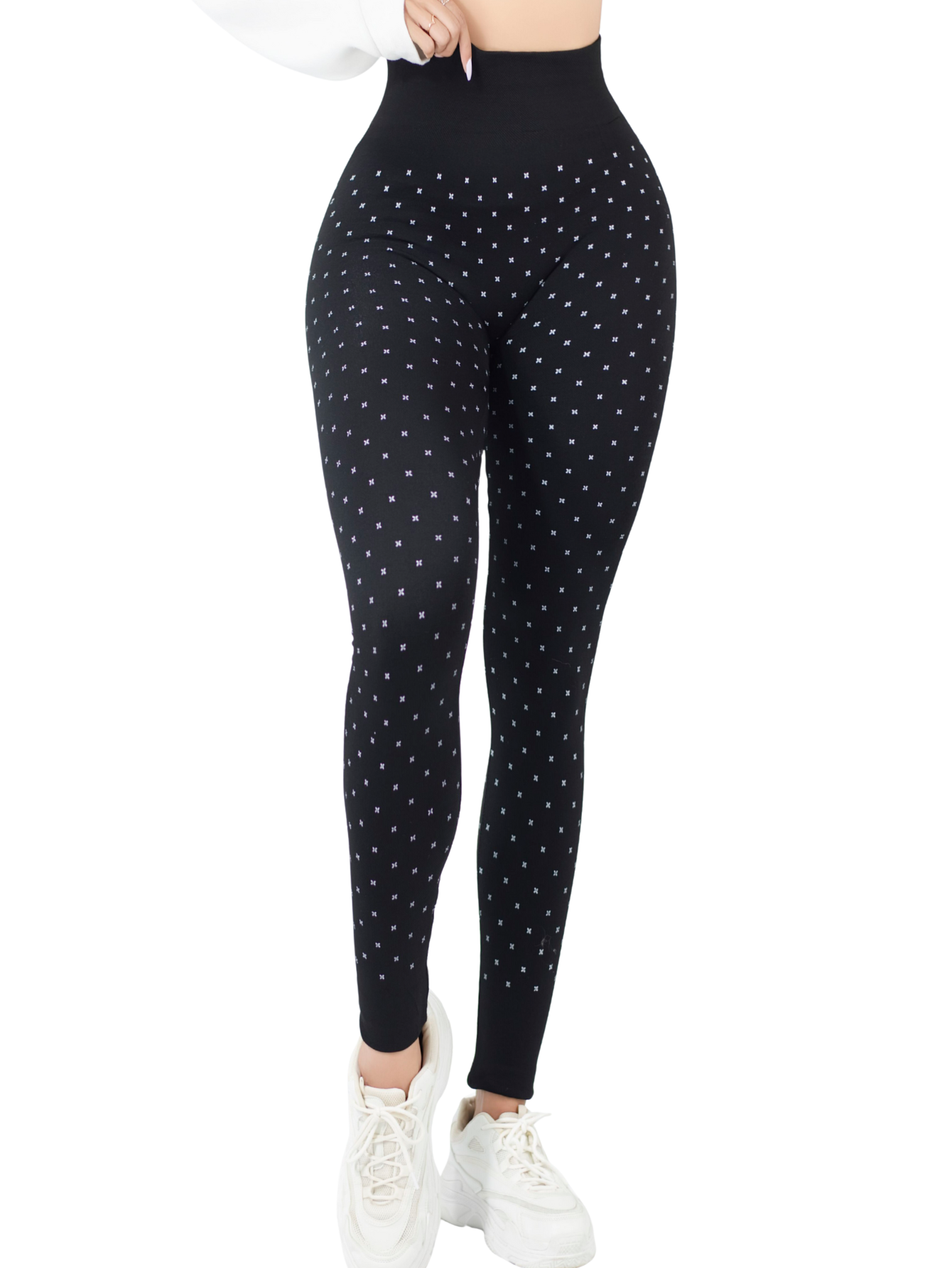 Foto 2 pulgar | Mallas Deportivas Leggins Gym Interior Térmico Lic-0199 Negro Mujer Mallone
