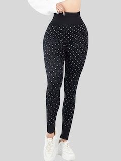 Foto 6 | Mallas Deportivas Leggins Gym Interior Térmico Lic-0199 Negro Mujer Mallone