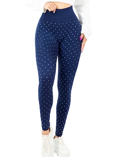 Foto 1 | Mallas Deportivas Leggins Gym Interior Térmico Lic-0199 Marino Mujer Mallone