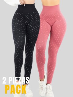 Foto 5 | Set De 2 Mallones Deportivos De Mujer Lic-0199-px2 Dos Colores Leggings Termicos