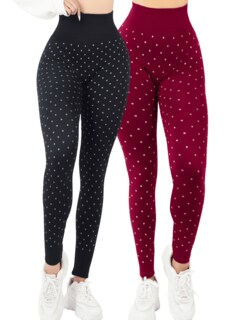 Foto 1 | Set De 2 Mallones Deportivos De Mujer Lic-0199-px2 Dos Colores Leggings Termicos