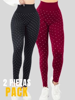 Foto 5 | Set De 2 Mallones Deportivos De Mujer Lic-0199-px2 Dos Colores Leggings Termicos