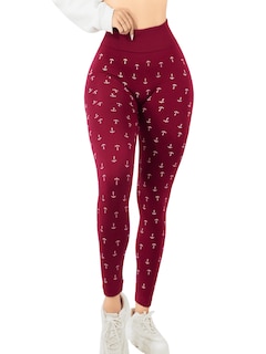 Foto 1 | Leggins De Mujer Mallones Dama Lic-0200 Vino Mallas Deportivas O Casuales