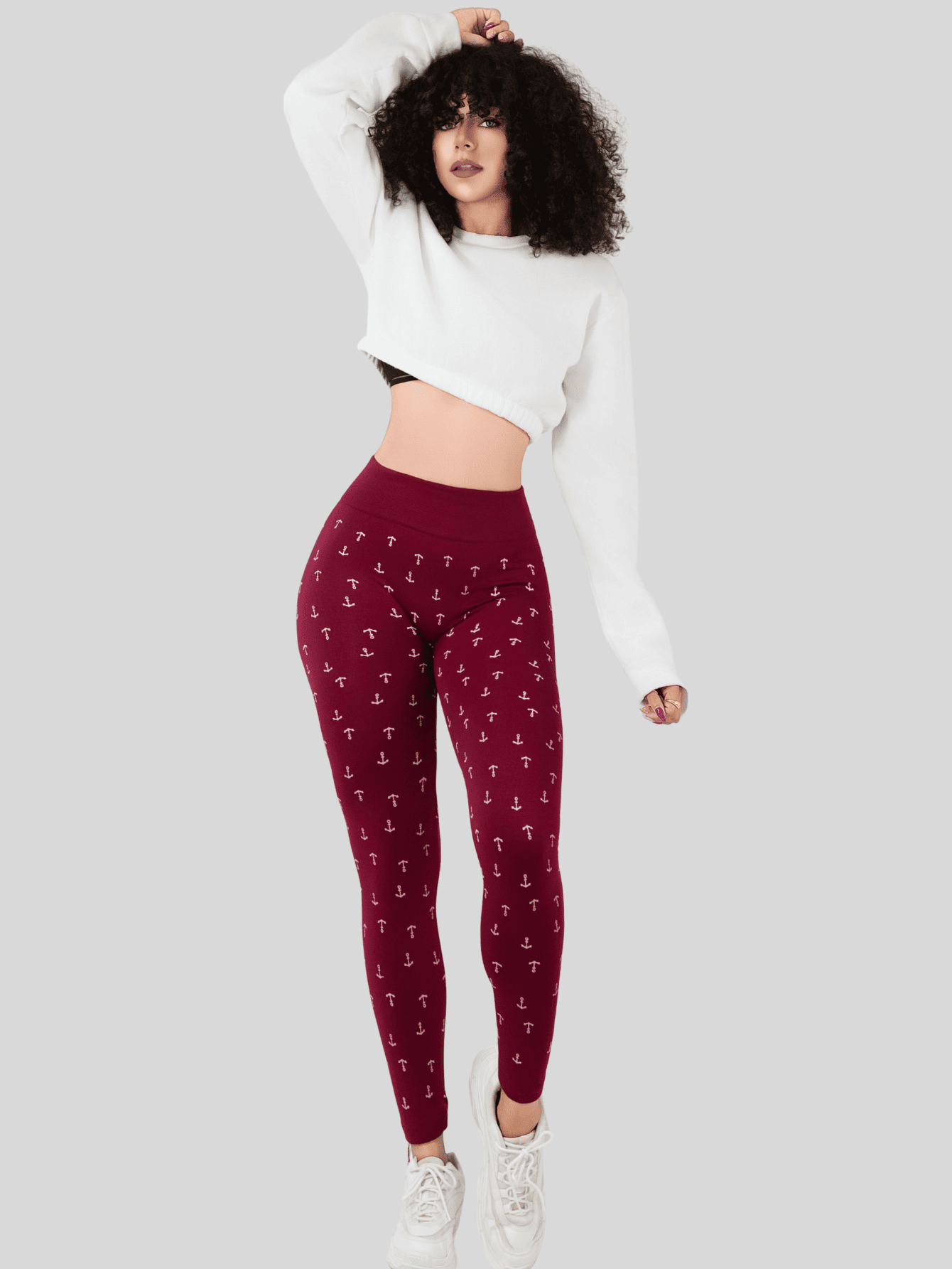 Foto 3 pulgar | Leggins De Mujer Mallones Dama Lic-0200 Vino Mallas Deportivas O Casuales