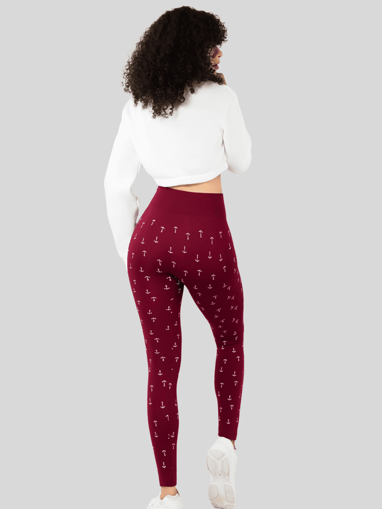 Foto 4 pulgar | Leggins De Mujer Mallones Dama Lic-0200 Vino Mallas Deportivas O Casuales