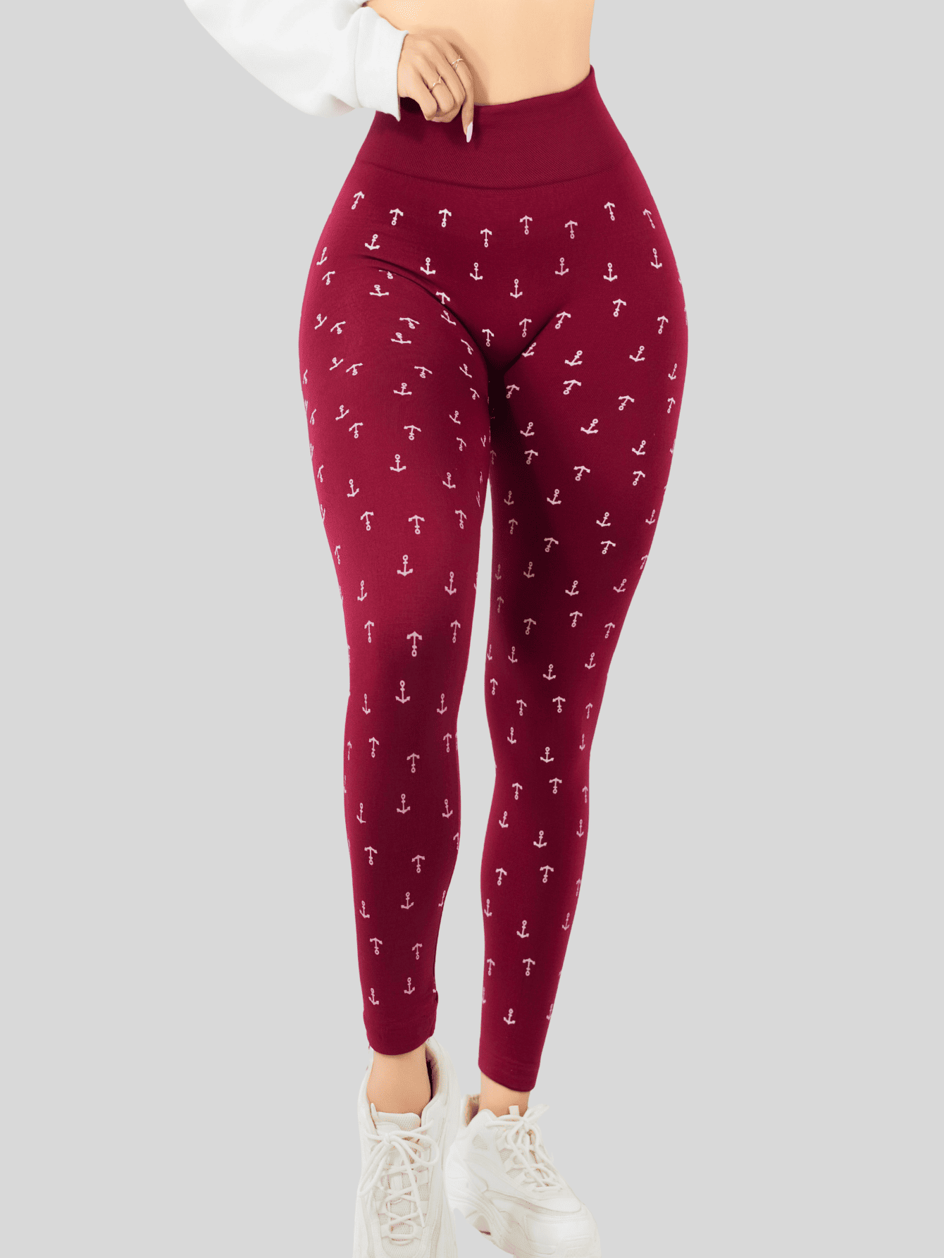 Foto 7 pulgar | Leggins De Mujer Mallones Dama Lic-0200 Vino Mallas Deportivas O Casuales