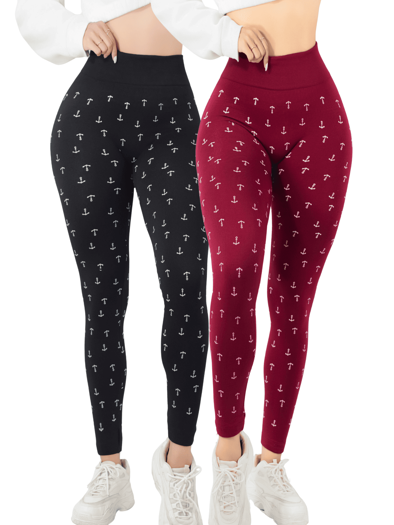 Foto 2 pulgar | Set 2 Leggings Mujer Mayones Lic-0200-px2 Variedad De Colores Mallones Stretch Cómodos