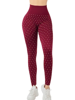 Foto 1 | Leggins De Mujer Mallones Dama Lic-0198 Vino Mallas Deportivas O Casuales