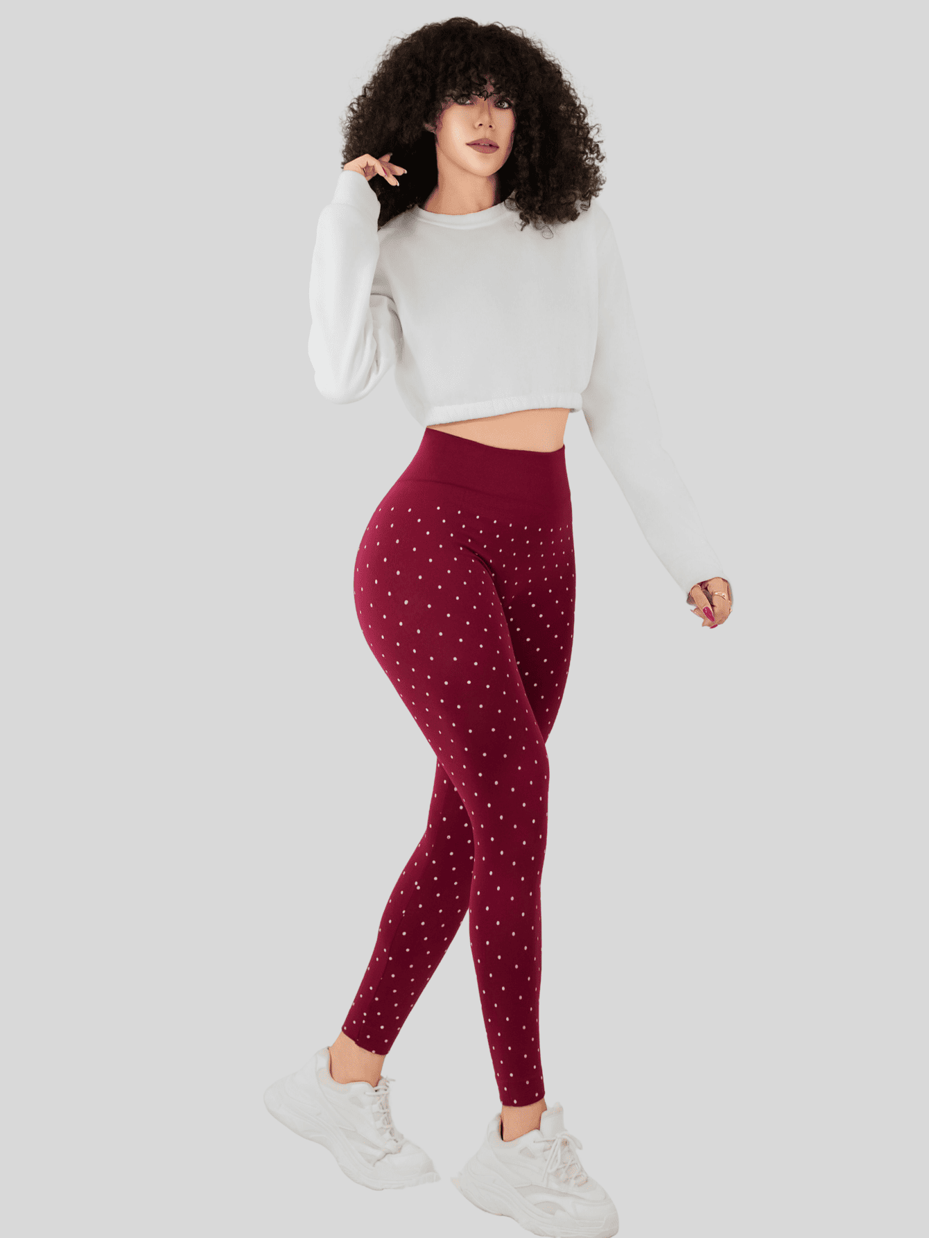 Foto 3 pulgar | Leggins De Mujer Mallones Dama Lic-0198 Vino Mallas Deportivas O Casuales