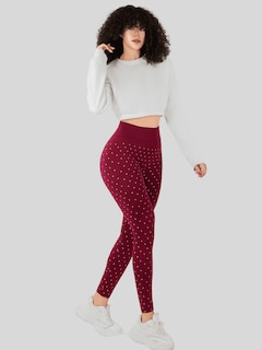 Foto 2 | Leggins De Mujer Mallones Dama Lic-0198 Vino Mallas Deportivas O Casuales