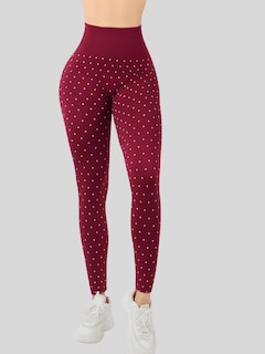 Foto 6 | Leggins De Mujer Mallones Dama Lic-0198 Vino Mallas Deportivas O Casuales