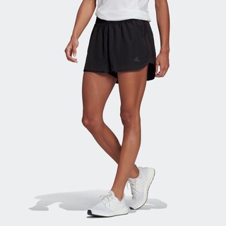 Foto 3 | Shorts Marathon 20 Corte Medio Adidas Negro Mujer