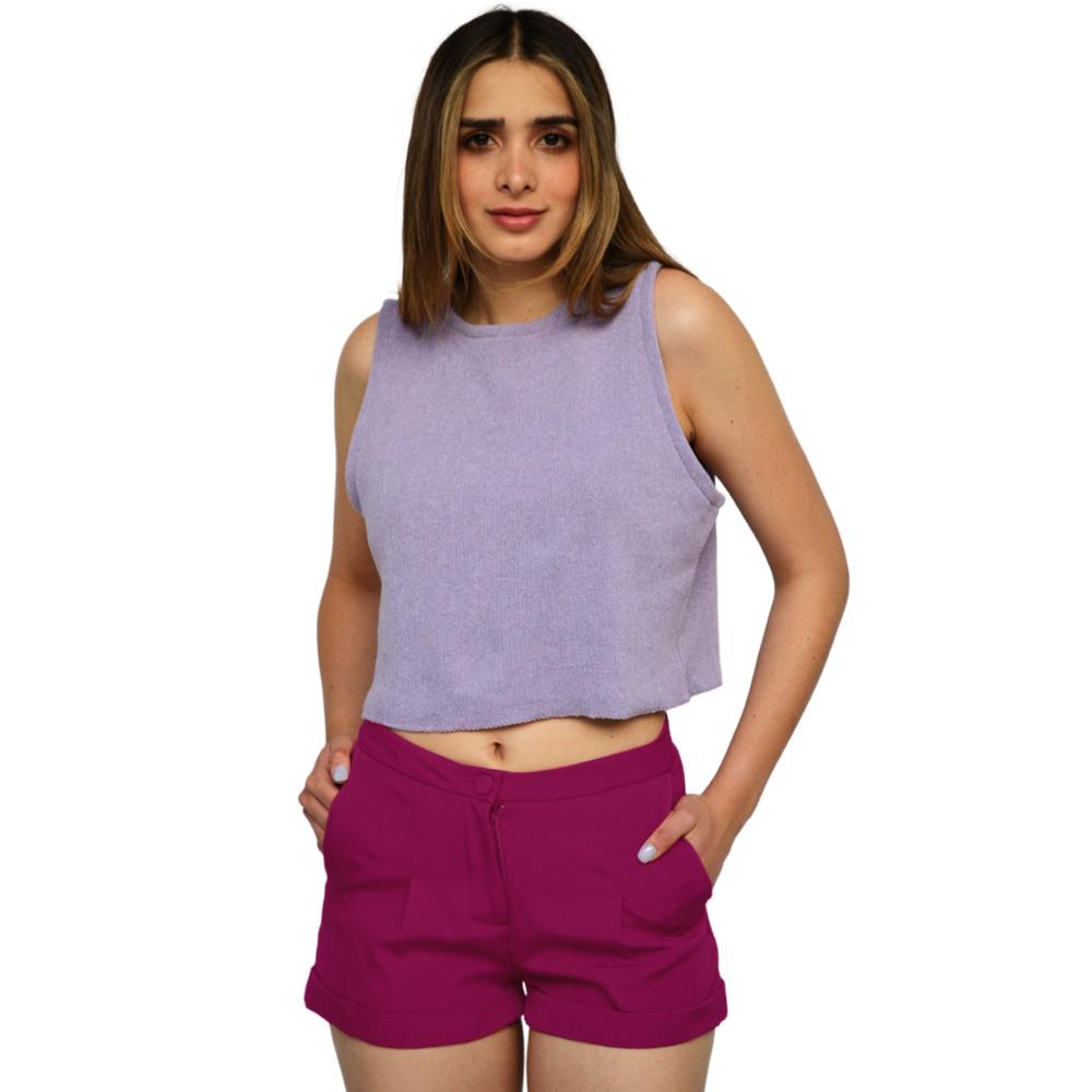 Foto 2 pulgar | Short Corto Juvenil ROMAN FASHION 2523 color Púrpura