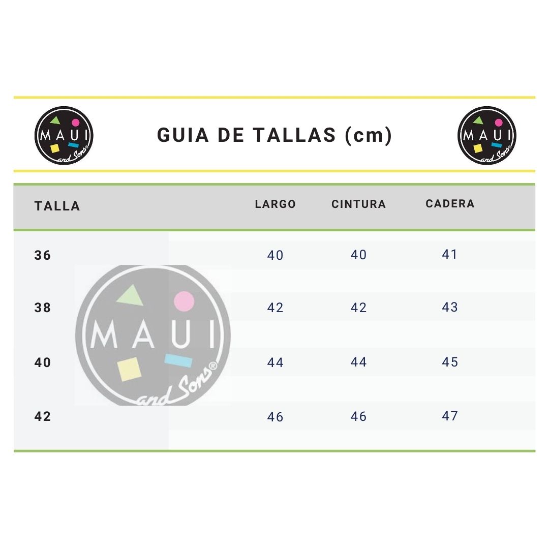 Foto 8 pulgar | Short Maui and Sons 322555 Multicolor para Dama Tallas Extra