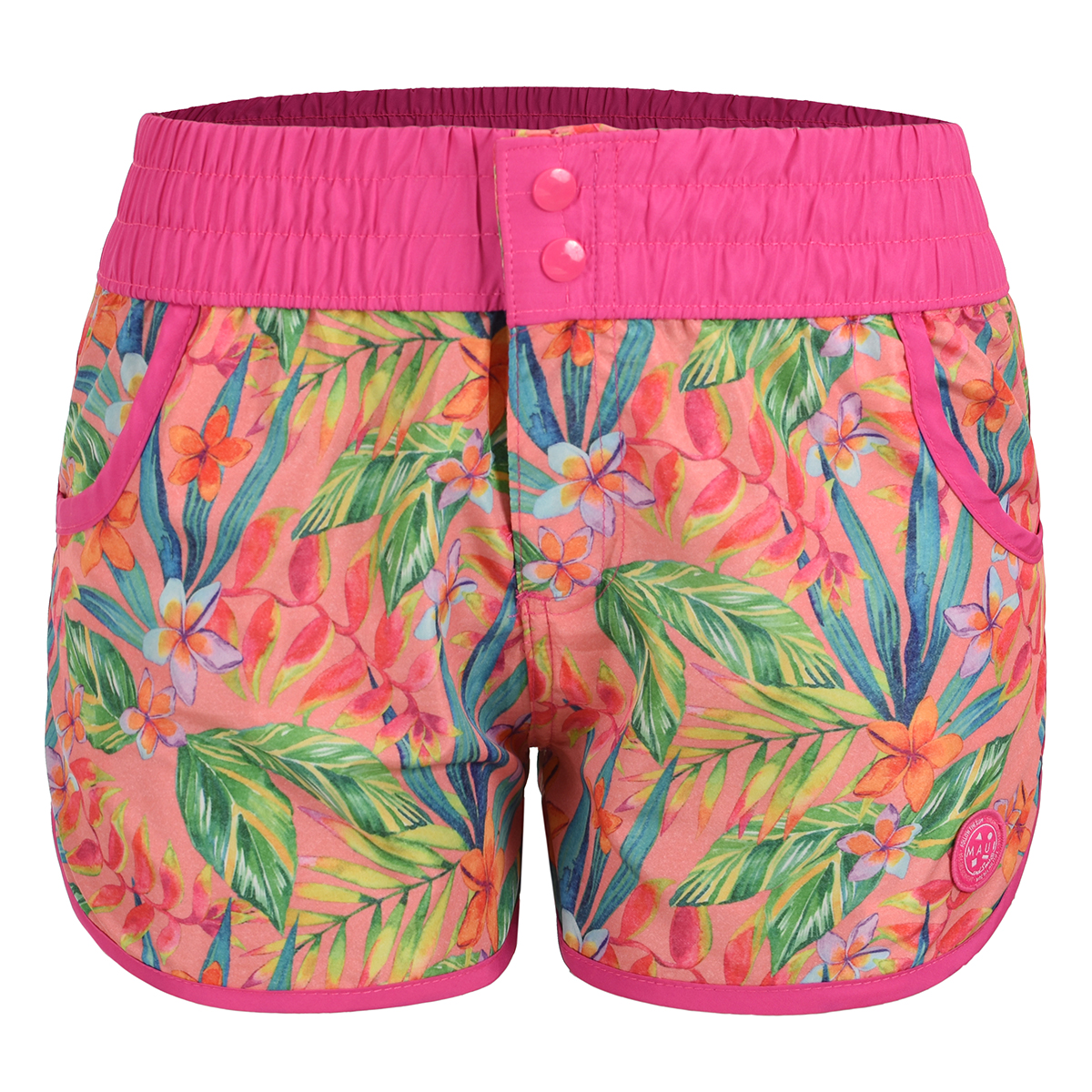 Foto 2 pulgar | Short de Playa Maui and Sons 321660 color Coral para Dama