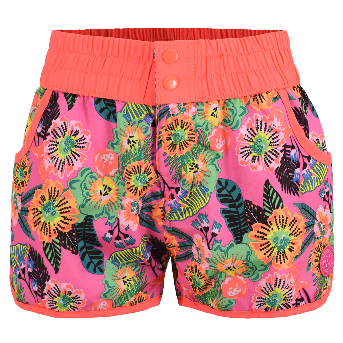 Short Salida de Playa Maui and Sons 321658 color Coral para Dama