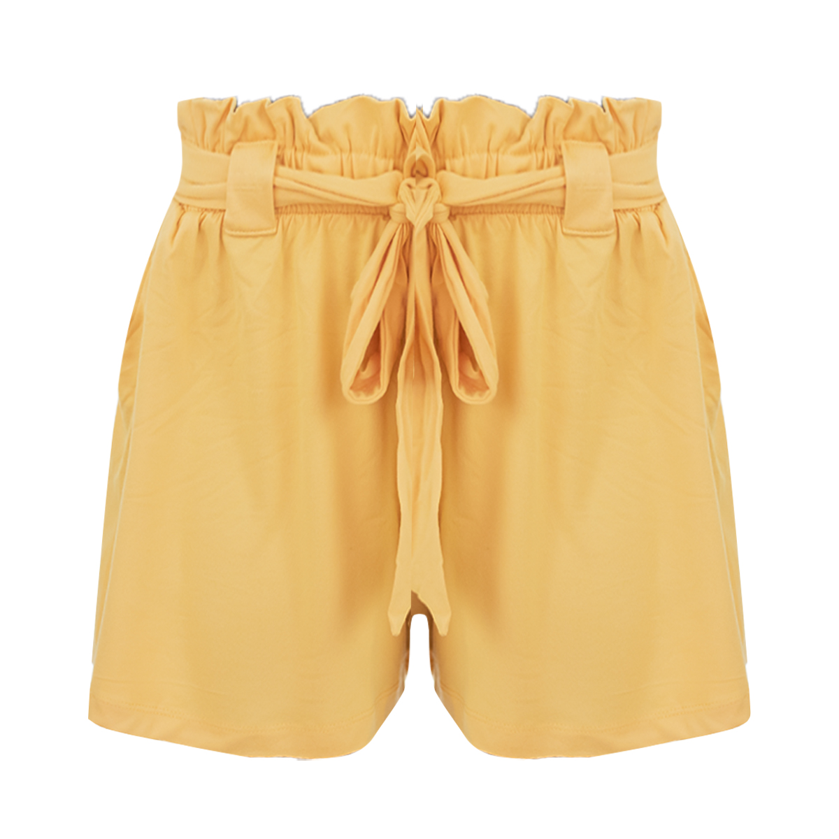 Foto 2 pulgar | Short Casual JOLIE & JOY 223119 color Amarillo Tallas Extra para Mujer