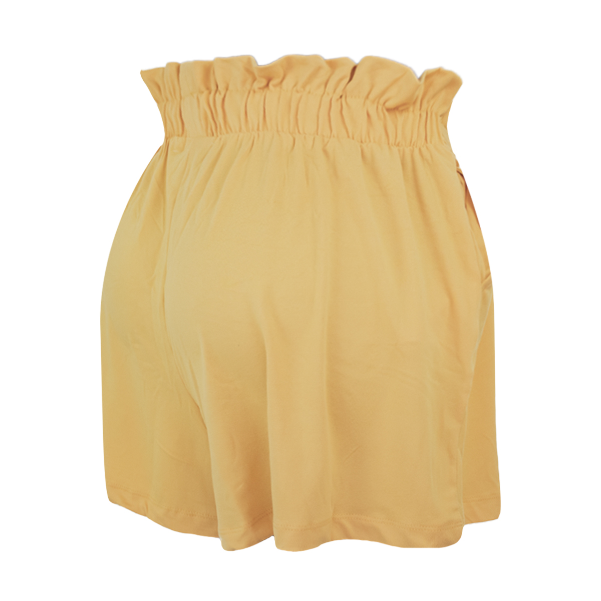 Foto 4 | Short Casual JOLIE & JOY 223119 color Amarillo Tallas Extra para Mujer