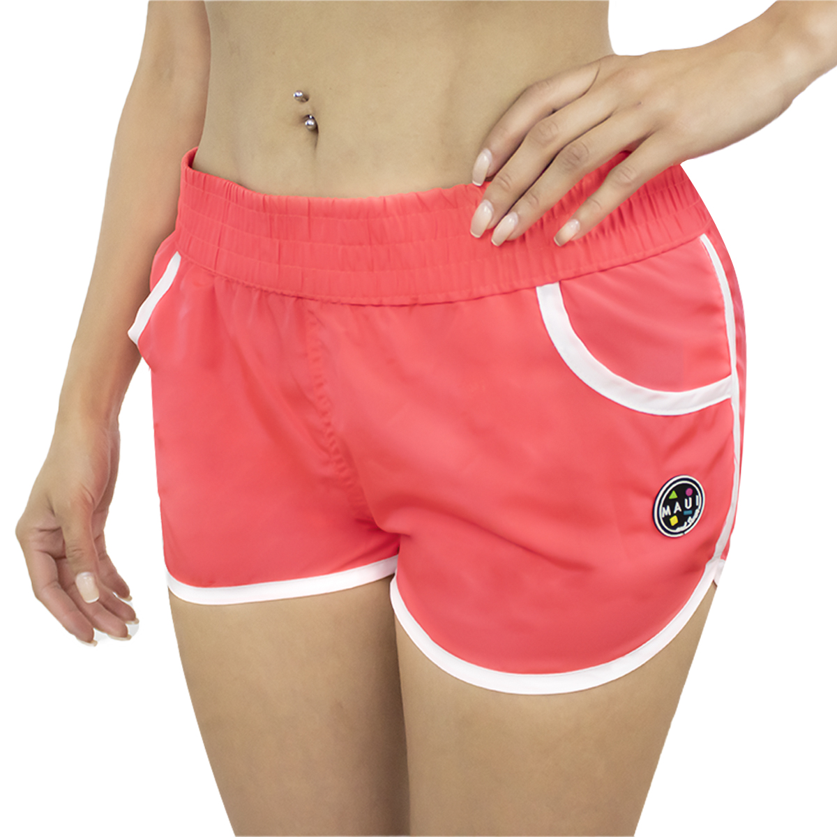 Foto 5 pulgar | Hot Short Salida de Playa Maui And Sons color Coral para Dama