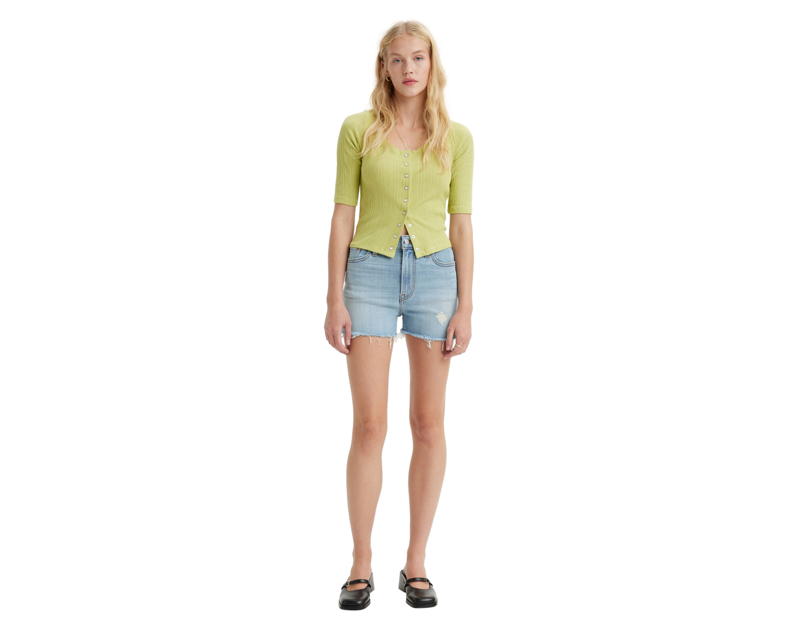 Foto 5 pulgar | Short High-Rise Denim Levi's 72878-0069