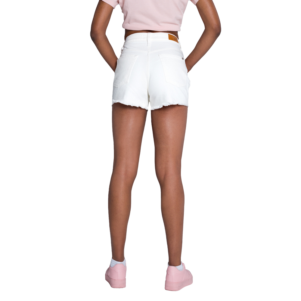 Foto 4 pulgar | Short de Mezclilla Oggi SHOR2312504 color Blanco para Mujer