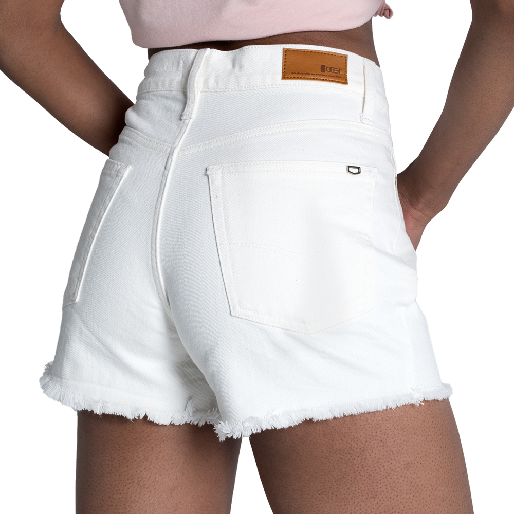 Foto 5 pulgar | Short de Mezclilla Oggi SHOR2312504 color Blanco para Mujer