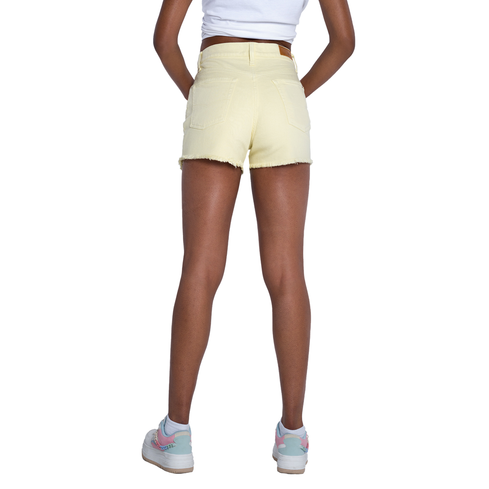 Foto 4 pulgar | Short de Mezclilla Oggi SHOR2312506 color Amarillo para Mujer