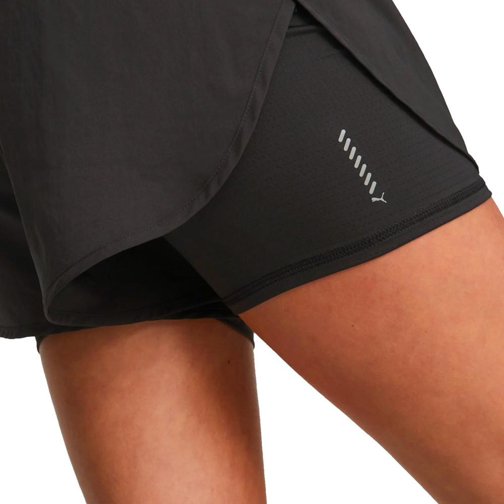 Foto 5 pulgar | Short Puma Run Fav Woven 2in1 523181-01 Negro para Mujer