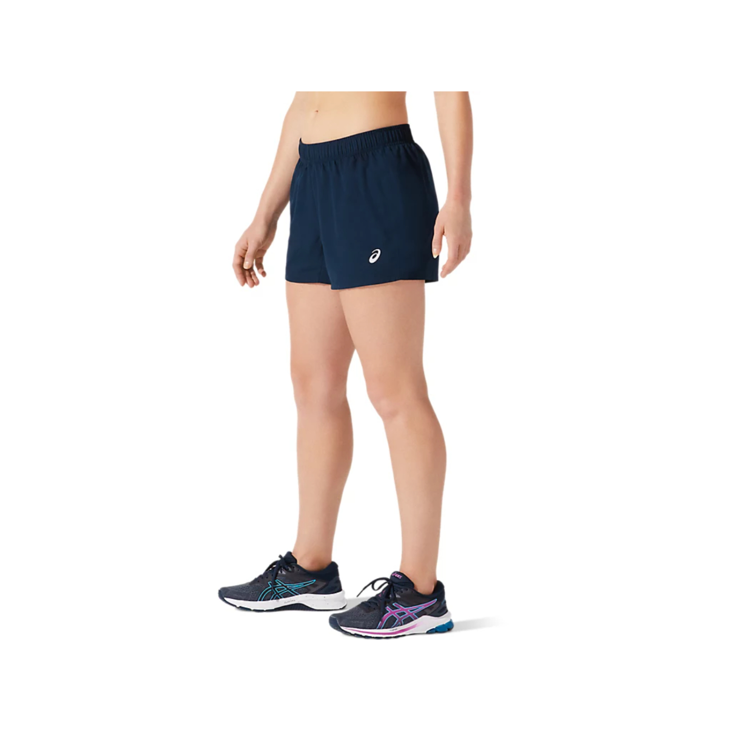 Foto 4 pulgar | Short Asics Azul para Mujer
