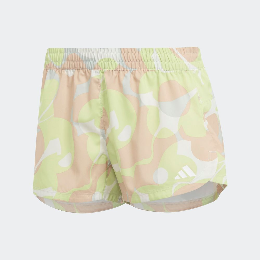 Foto 3 pulgar | Short Adidas Pacer Train Essentials Verde para Mujer