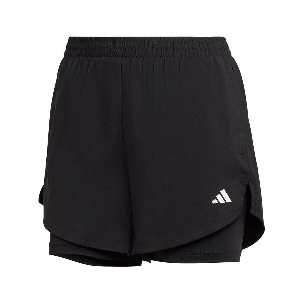 Foto 2 pulgar | Shorts Adidas Aeroready 2 en 1 Negro para Mujer