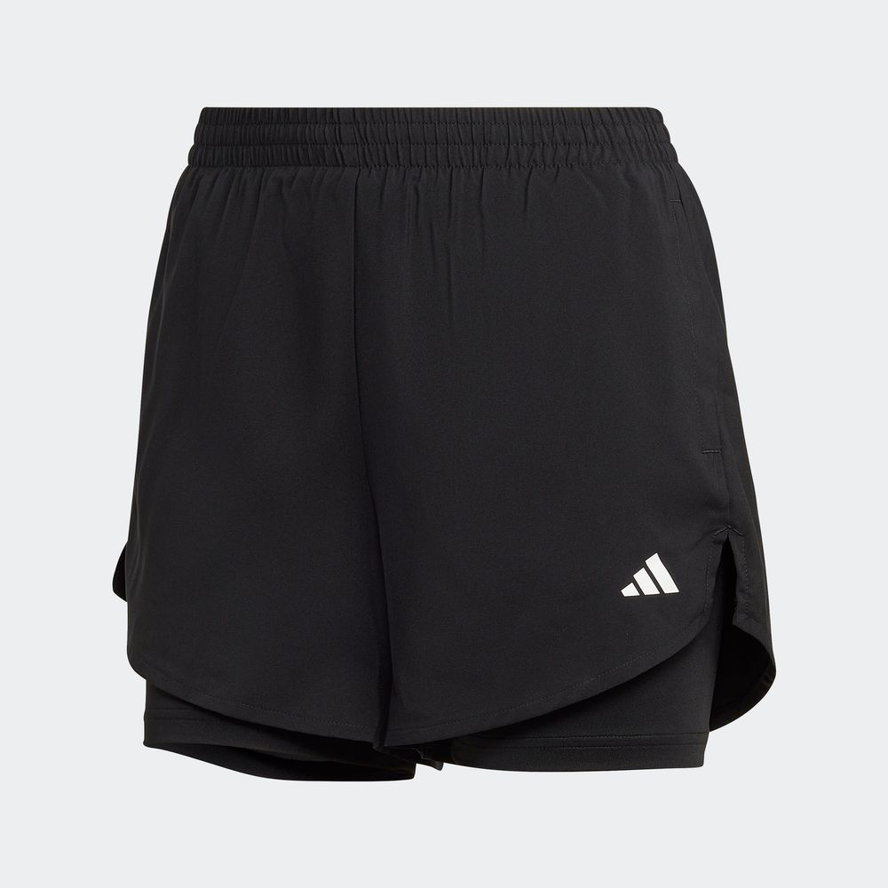 Foto 3 pulgar | Shorts Adidas Aeroready 2 en 1 Negro para Mujer