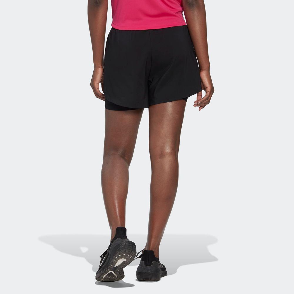 Foto 5 pulgar | Shorts Adidas Aeroready 2 en 1 Negro para Mujer