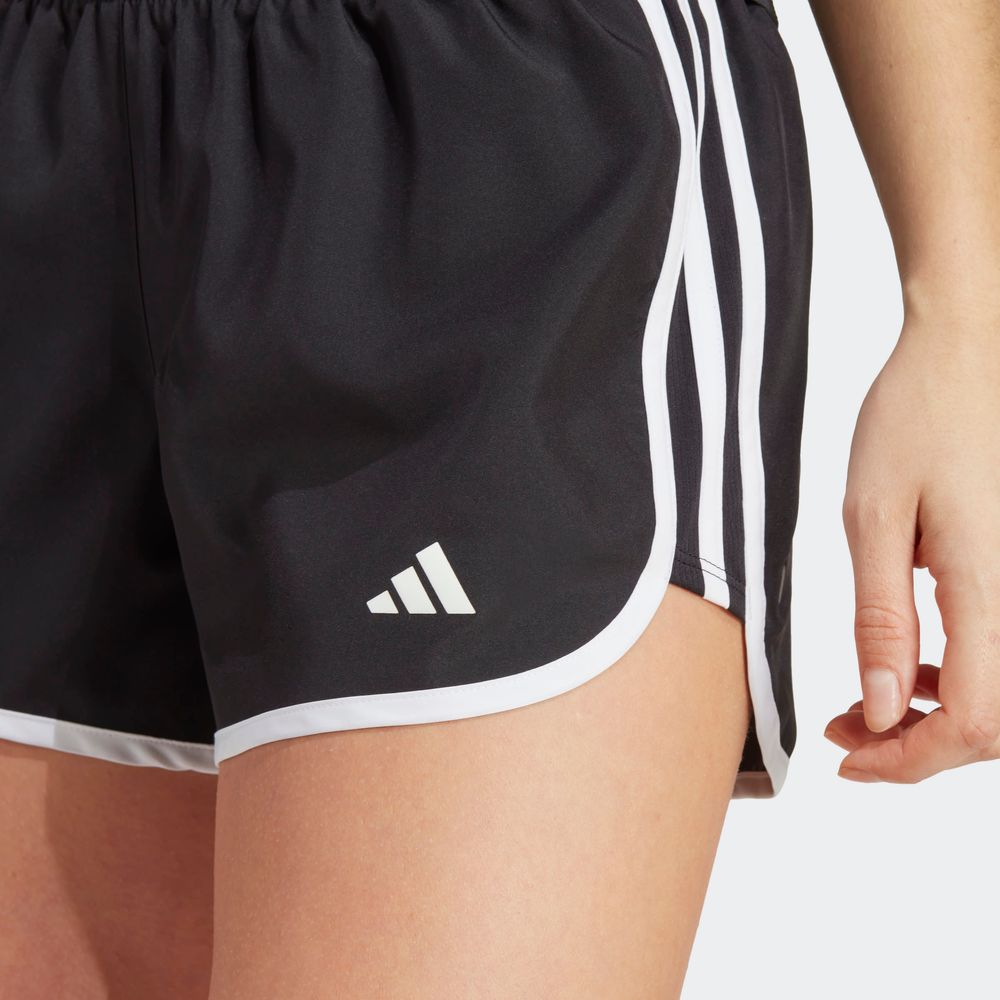 Foto 7 pulgar | Shorts De Running Marathon 20 Adidas Negro Mujer