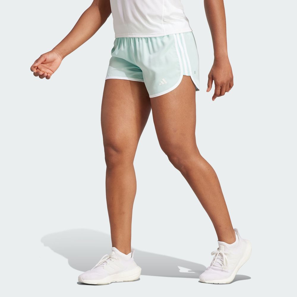 Foto 4 pulgar | Shorts de Running Marathon 20 Adidas Turquesa para Mujer