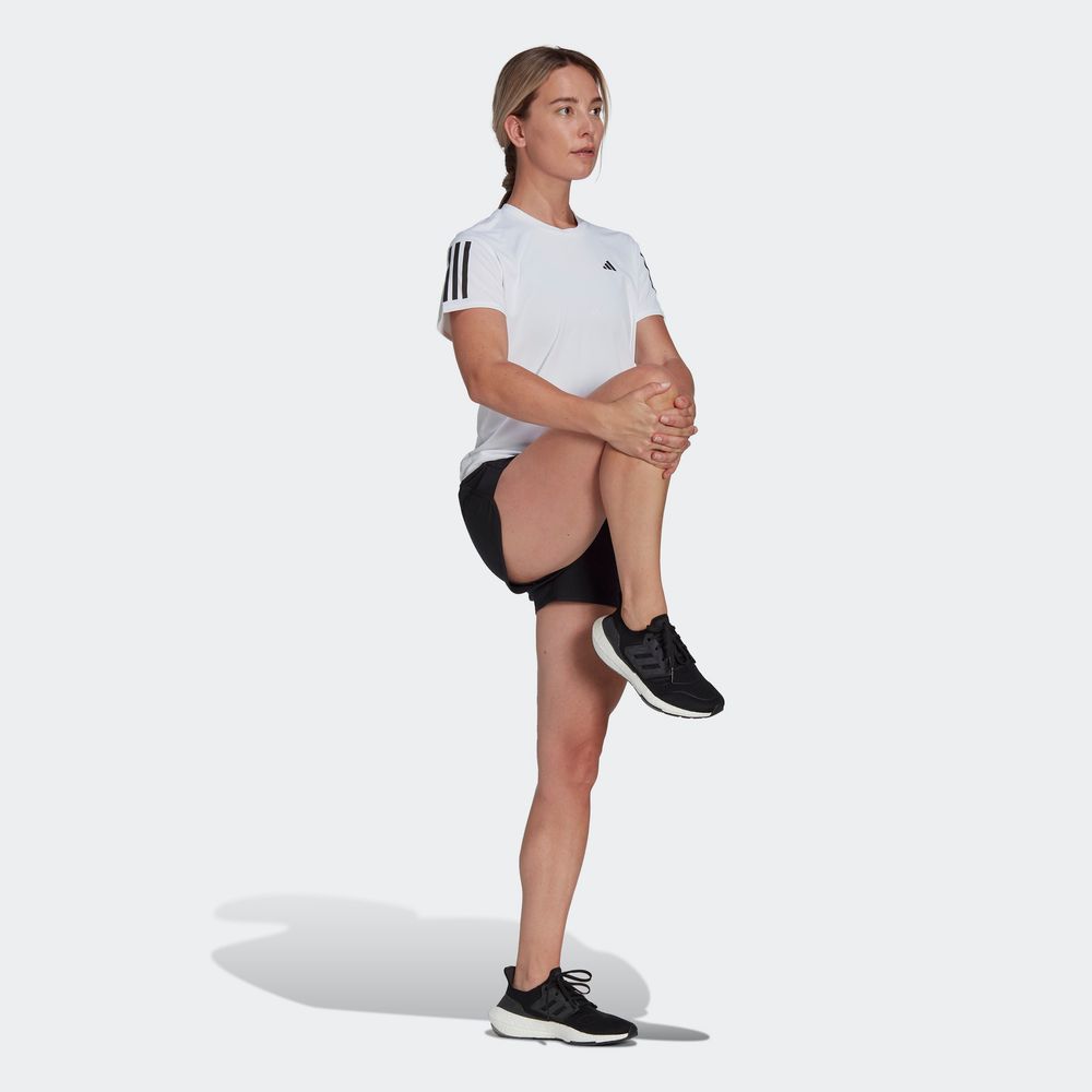 Foto 5 | Shorts Run It Adidas Negro Mujer