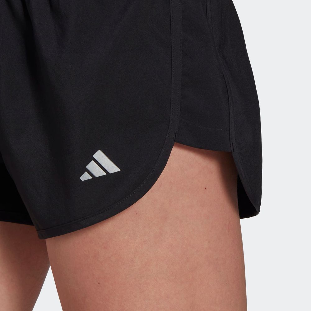 Foto 7 pulgar | Shorts Run It Adidas Negro Mujer