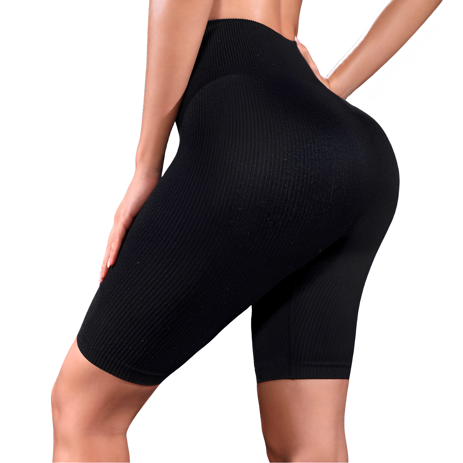 Foto 6 pulgar | Set de Dos Shorts Bikers Deportivos Negro y Rosa para Mujer