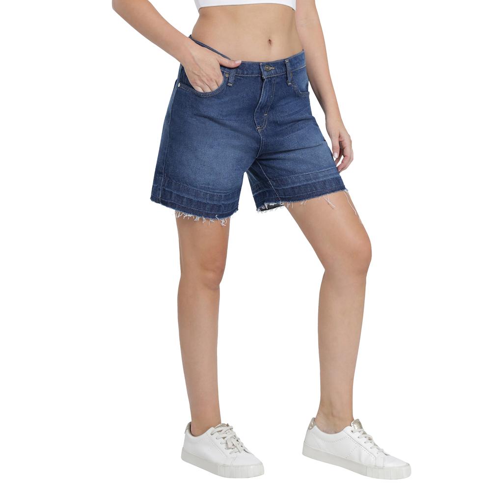 Foto 3 pulgar | Short Lee Casual 440 Azul para Mujer