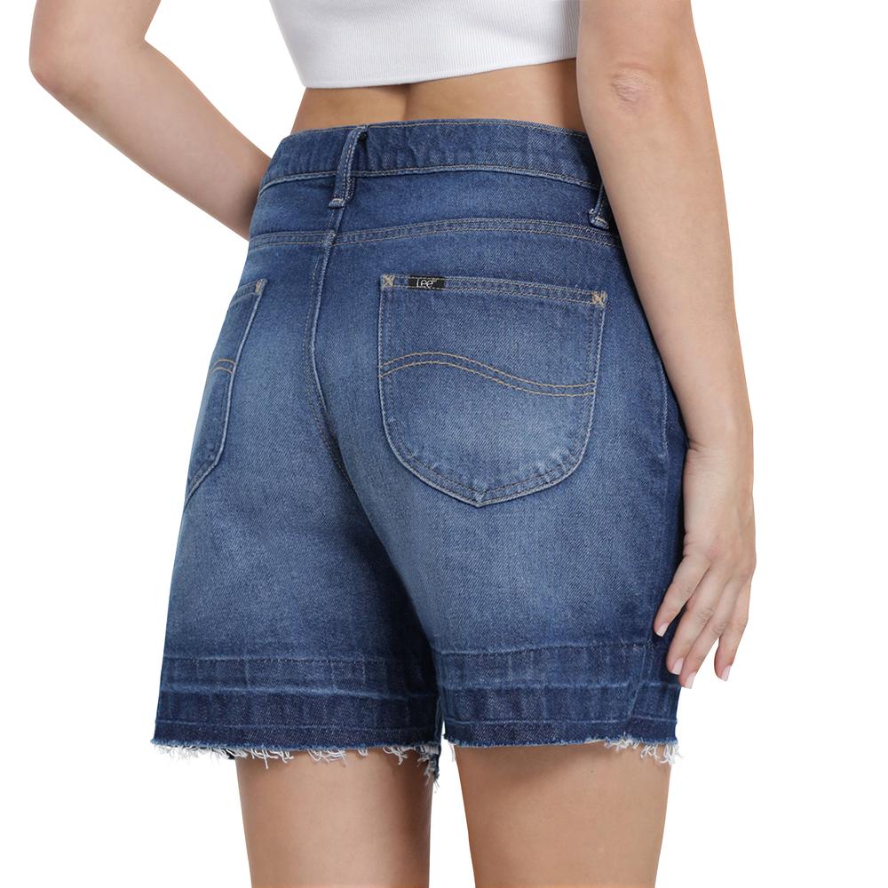 Foto 6 pulgar | Short Lee Casual 440 Azul para Mujer