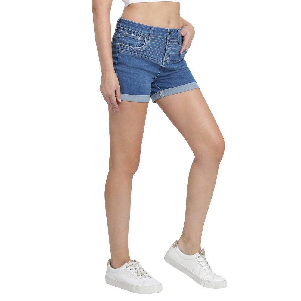 Foto 3 pulgar | Short Lee Azul para Mujer