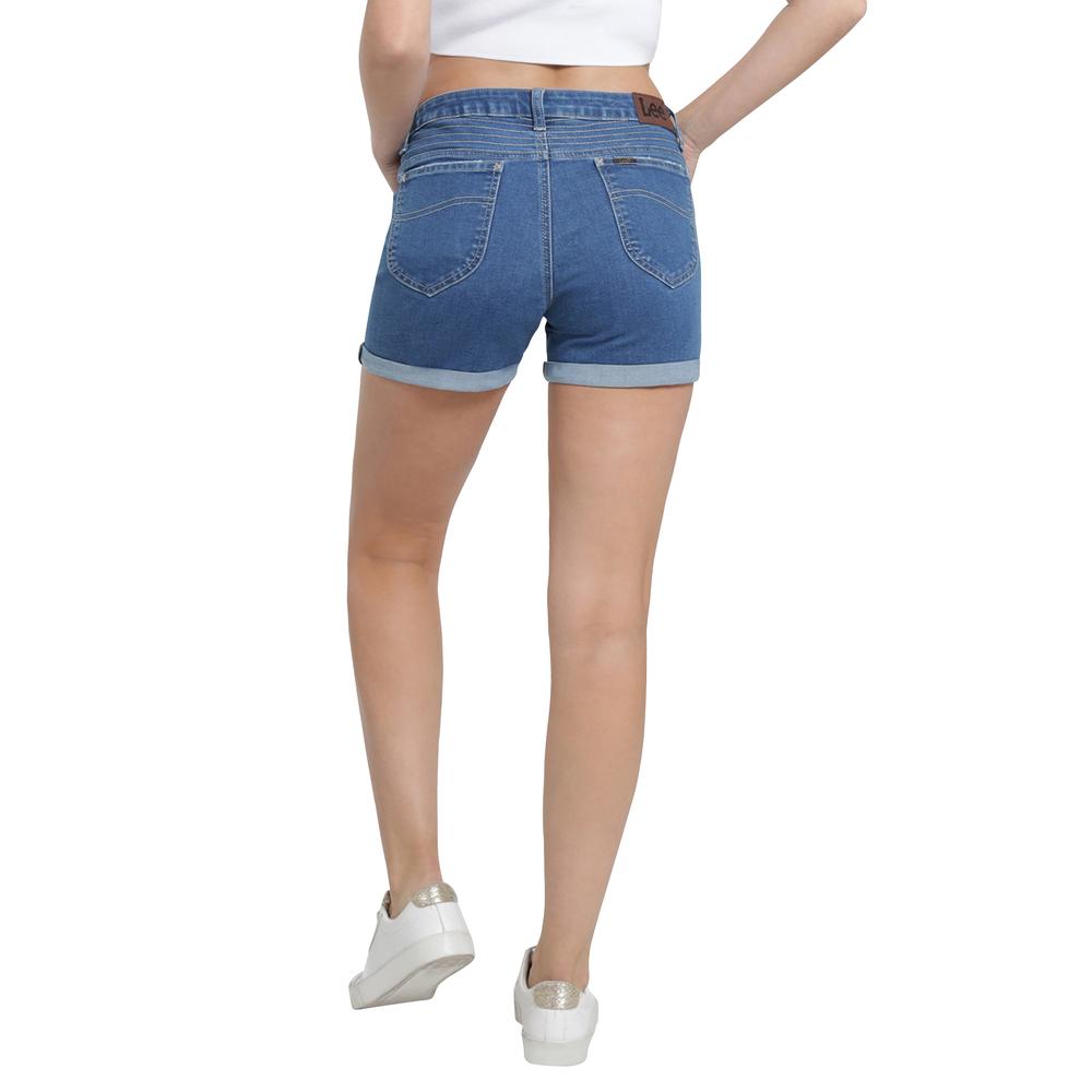Foto 4 pulgar | Short Lee Azul para Mujer