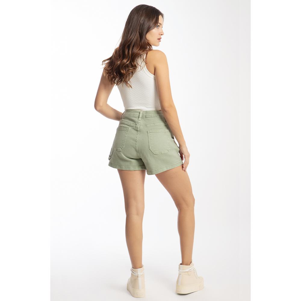 Foto 4 pulgar | Mom Shorts /juvenil 6580 Verde Claro