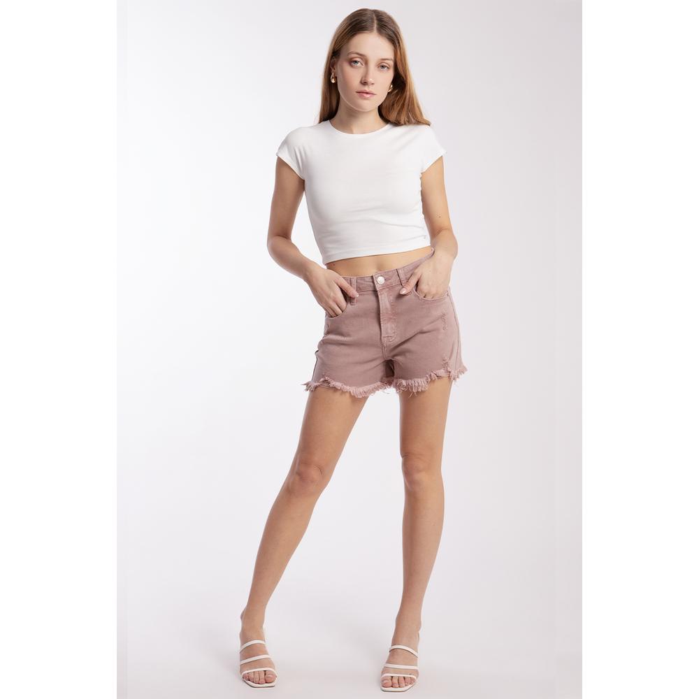 Foto 2 pulgar | Mom Shorts /juvenil 6579 Rosa Claro