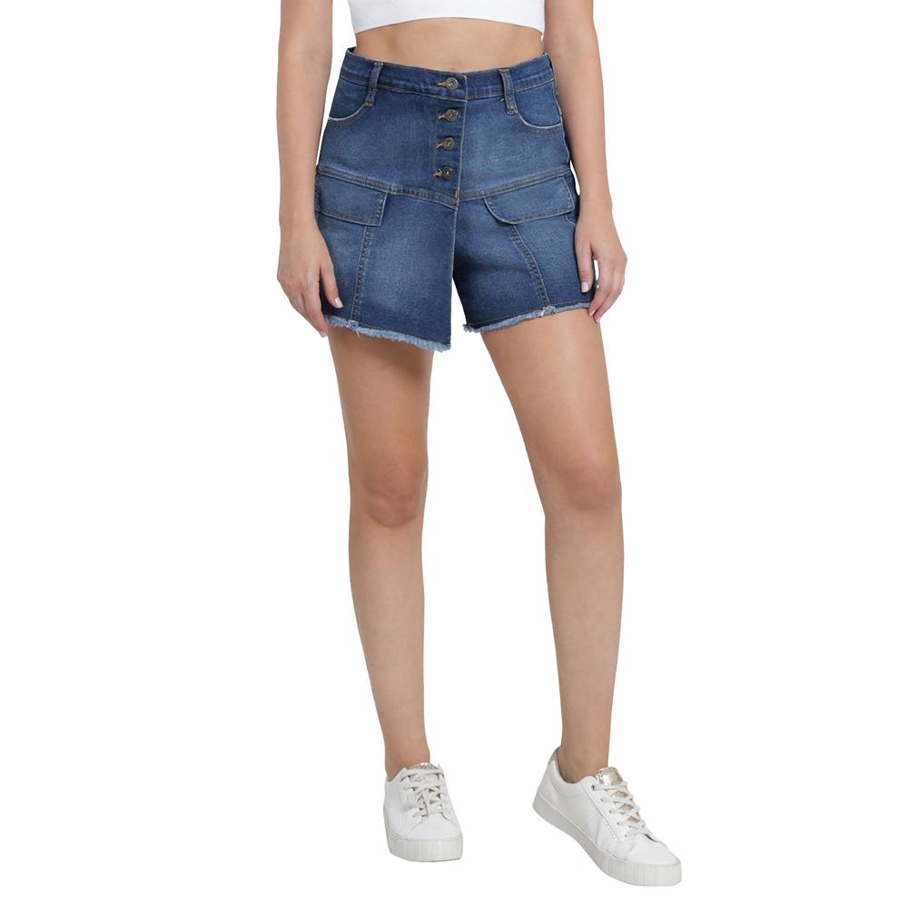 Foto 2 pulgar | Short Lee Casual 440 Azul para Mujer