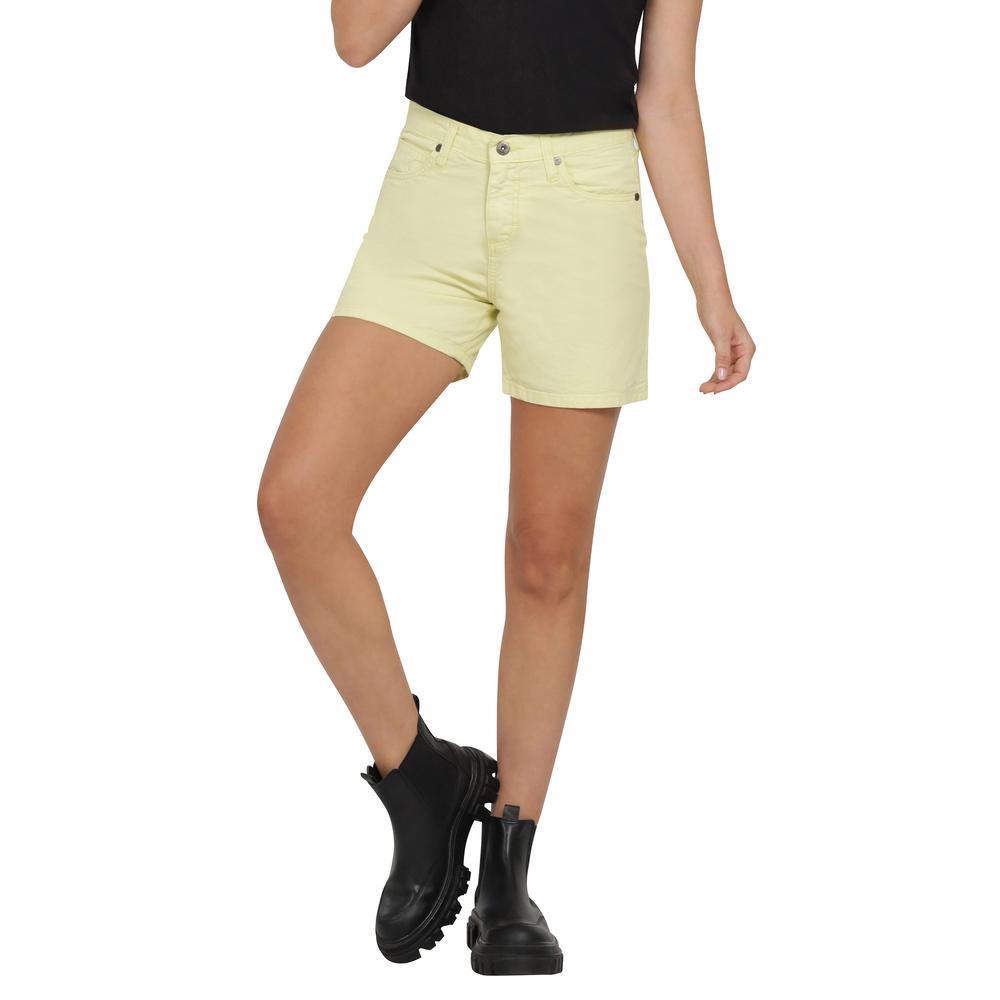Foto 2 pulgar | Short Lee Casual 474 Amarillo para Mujer