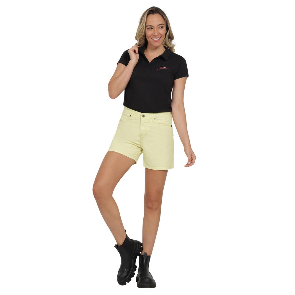 Foto 5 pulgar | Short Lee Casual 474 Amarillo para Mujer