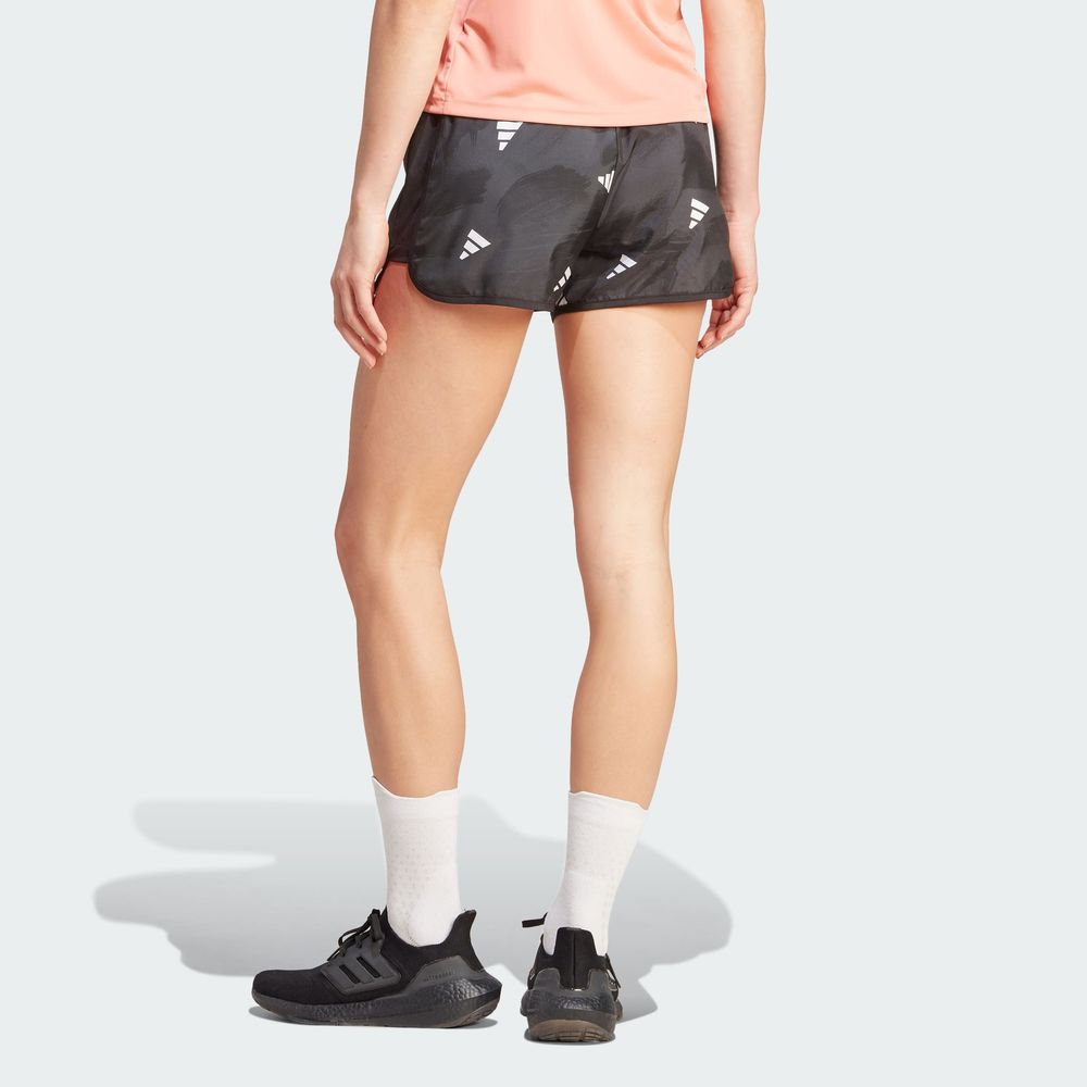 Foto 5 pulgar | Shorts Run It Brand Love Adidas Negro Mujer