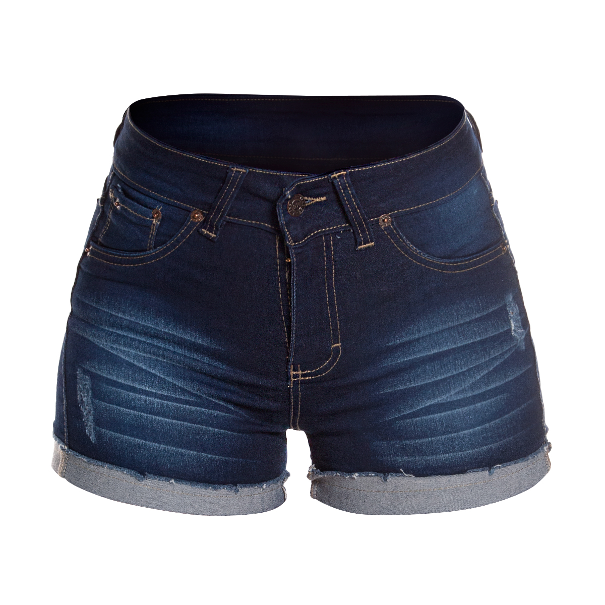 Foto 3 pulgar | Short Dob Mezclilla Stretch Pineda Jeans Stone
